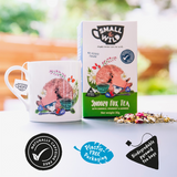 Snoozy Fox plastic free tea bags and fox mug