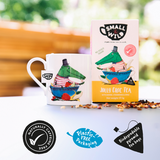 Jolly Croc mug and tea comes in plastic free packaging  