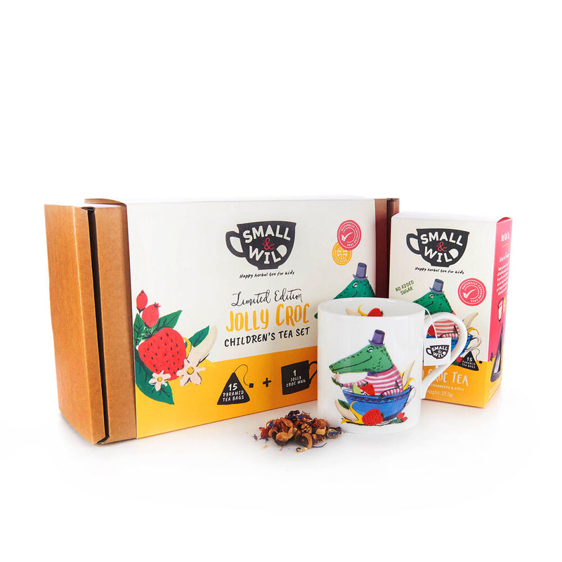 Jolly Croc tea gift set for kids