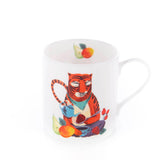 merry tiger tea mug